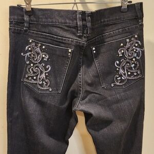 White House Black Market Women's Black Jeans boot cut size 10R